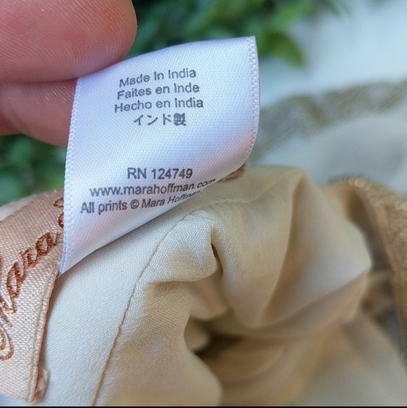 Mara Hoffman Athena beaded silk chiffon gown 0 wedding bohemian - Picture 13 of 16